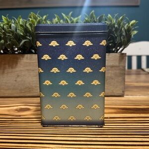 Stylish Blue and Gold Patterned Collectors Tin
